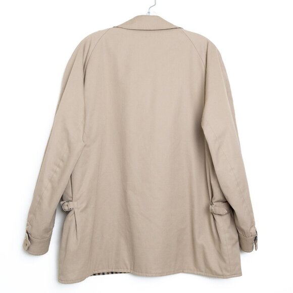 Aquascutum Jacket Zip Up Coat England Plaid Lined Vintage Mens Small - Picture 3 of 16